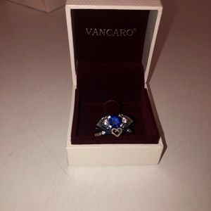VANCARO Blue Jewelry Ring Set With Sapphire Stone